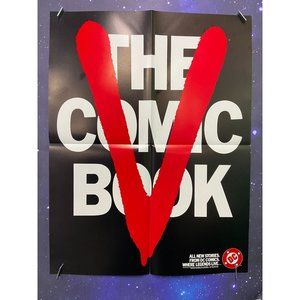 1984 DC COMICS V THE COMIC BOOK PROMO POSTER - 17 x 22 Vintage
